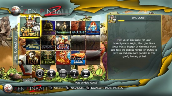 zen pinball 2 best view vita